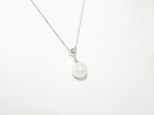 【推荐款】K白珍珠项链 | K金低调时尚 | 珍珠9mm 商品图2