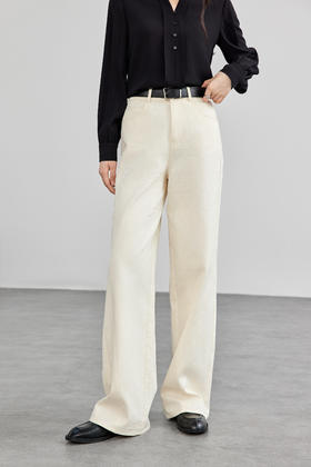 【内购】解构艺术家100%棉水洗牛仔裤显瘦长直腿型香蕉裤时尚休闲裤-151K57435