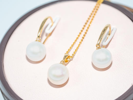 【推荐款】K黄珍珠耳饰 | K金耳环时尚 | 克重8.6 商品图0