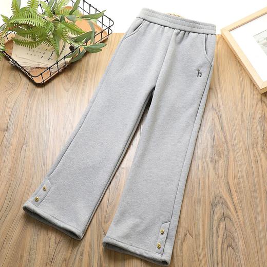 【赶紧换掉校服裤吧 平替款更显瘦 更保暖】2024年新品秋冬款中大童男童女童显瘦修身运动裤！加绒加厚休闲长裤！ 商品图1