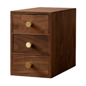 E-GSR-SSH008 胡桃木多层桌面抽屉