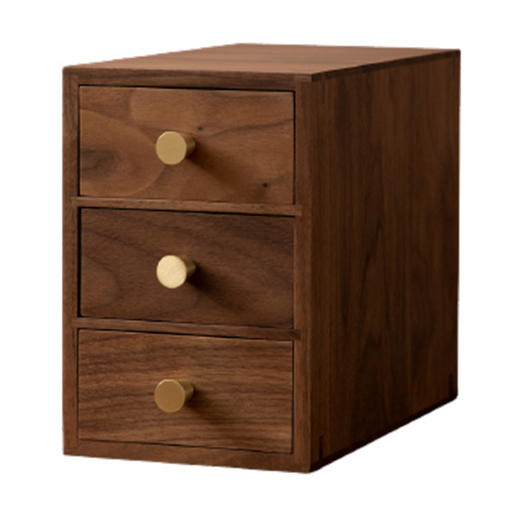 E-GSR-SSH008 胡桃木多层桌面抽屉 商品图0