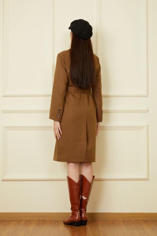 ESTELLICA 经典时髦大地色系长款西装外套 19546 商品图5