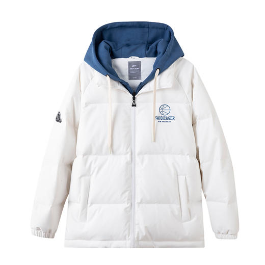 【篮球系列假两件连帽】赛琪男士冬季保暖羽绒服254753 商品图3