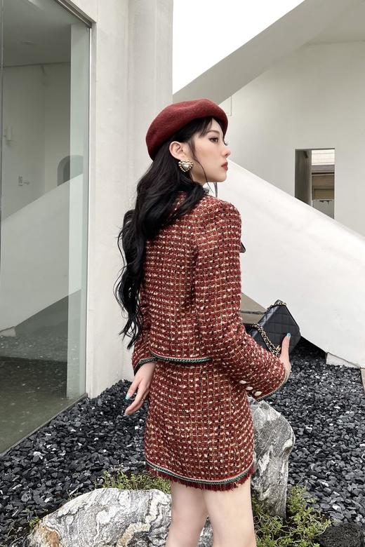 amadella 红色小香风格纹套装 15263 商品图3