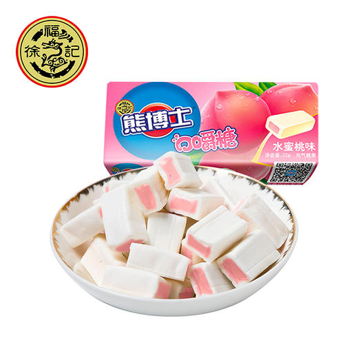 徐福记熊博士口嚼糖水蜜桃味22g*12条 商品图0