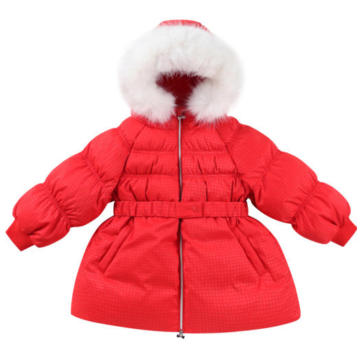 【极寒-15~-5℃】女童收腰羽绒外套虫长款外套冬季新款安奈儿童装实体店同款XG445761 商品图6