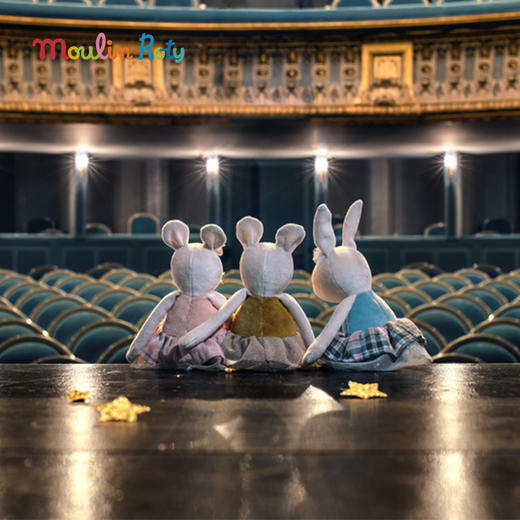 Moulin Roty 粉色老鼠妮娜玩偶礼盒装 法式玩偶 适合年龄0岁+ 小小舞蹈学院系列 667032 商品图5