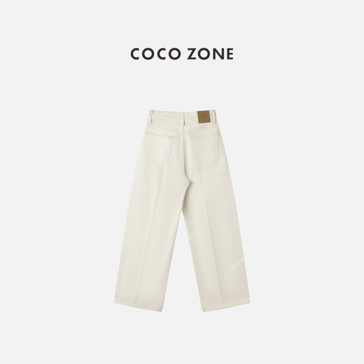 COCO ZONE 100棉加绒显瘦直筒裤水洗百搭牛仔裤CC1D2454 商品图1