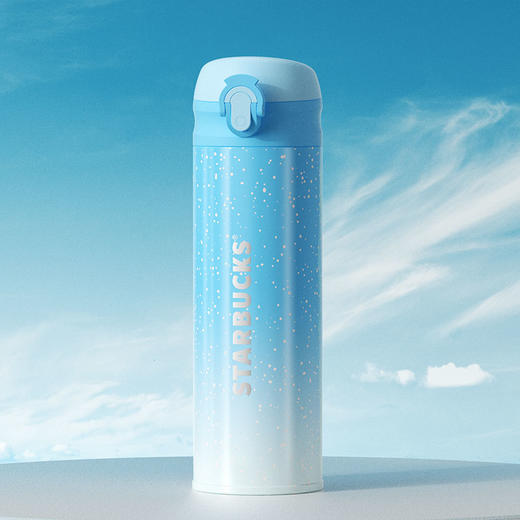 星巴克星空蓝款弹跳保温杯414ml 商品图8