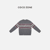 COCO ZONE 冬季慵懒风撞色圆领套头针织衫CC2D2973 商品缩略图0