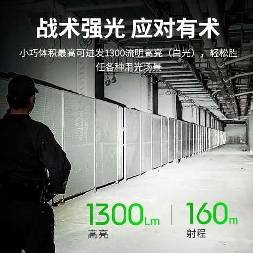 纳丽德 【新品】TA21多光源设计EDC战术手电白红光IR光强光手电 商品图1