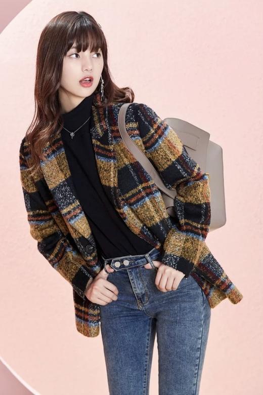 Rosel 复古大格纹西装外套 15133 商品图0