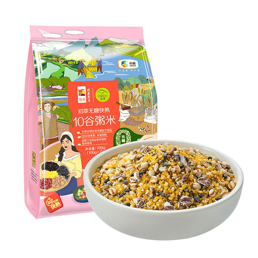 【特惠30.9】中粮初萃无糖快熟10谷粥米700g-（效期至26年10月30日）-专享价
 商品图7