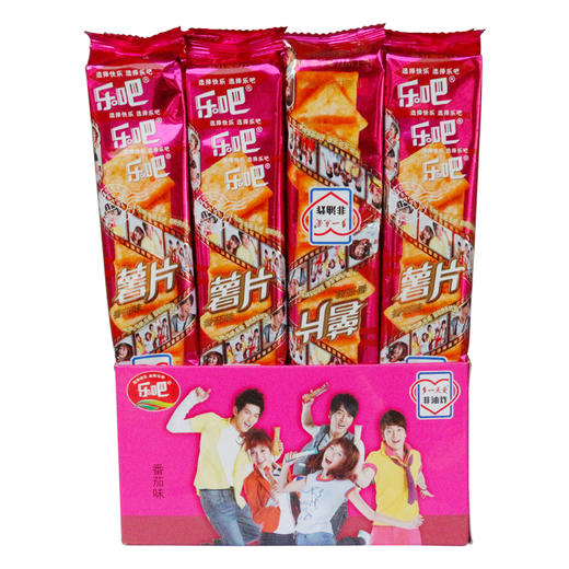 乐吧薯片番茄味50g*16袋 商品图0