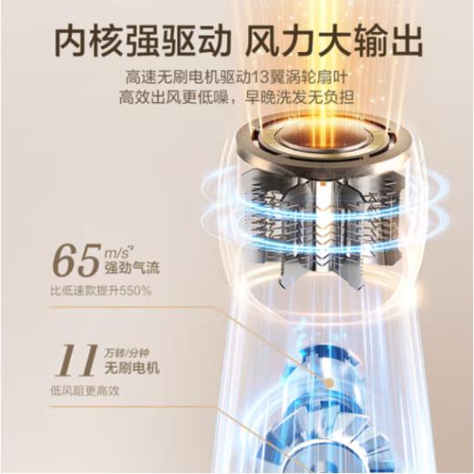 SUPOR苏泊尔1字型高速吹风机EHDH-R80米黄色 商品图3