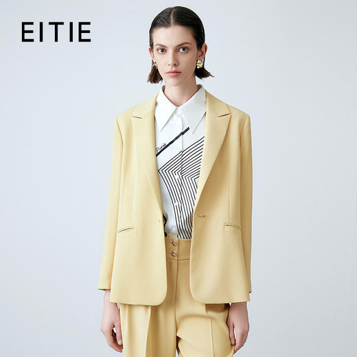 EITIE爱特爱春季新款简约通勤西装外套女7703407 商品图0