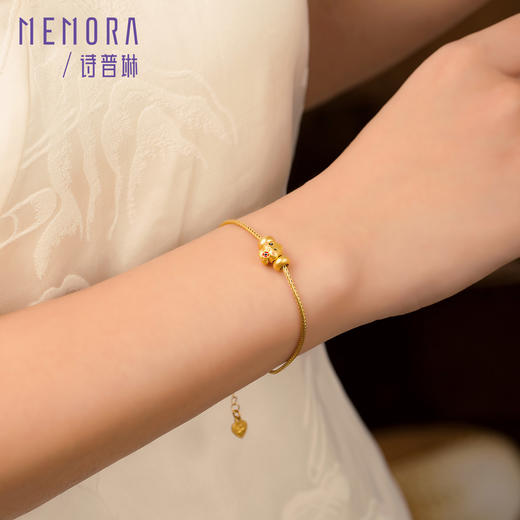 【积分抵值】五福蛇转运珠 灵蛇献瑞系列黄金足金生肖蛇宝宝礼物MEMORA诗普琳HPE26501（线上专供） 商品图1