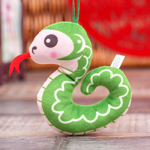【开启一扇新窗！生肖蛇年吉祥物】印花小蛇毛绒小挂件包包钥匙扣生肖蛇年吉祥物毛绒玩具年会礼品。ry 商品图6