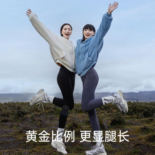 I'd爱帝雪绒绒连帽加厚毛毛外套落肩袖宽松拉链开衫大衣 商品图3