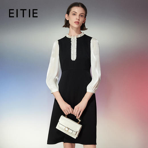 EITIE爱特爱春季新款大气显瘦通勤连衣裙7707404 商品图0