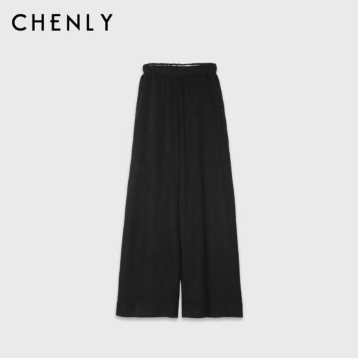 尘衣｜松紧腰显瘦羊毛阔腿裤 商品图1