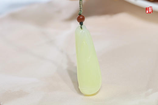 和田玉黄玉竹节吊坠   配精美挂绳 商品图2