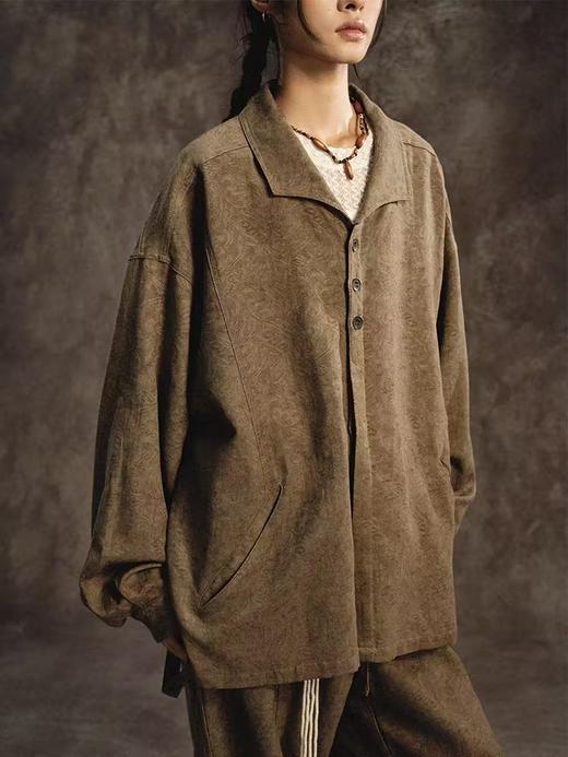 共和GongheRepub/GH24020/卷草纹一片领夹克 商品图0