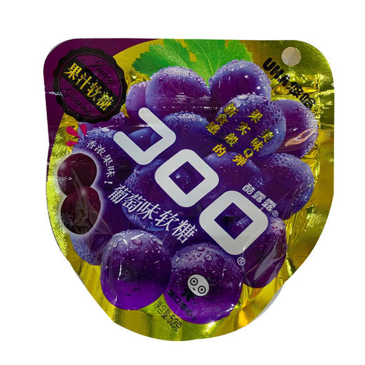 悠哈酷露露果汁软糖葡萄味52g*6袋 商品图0