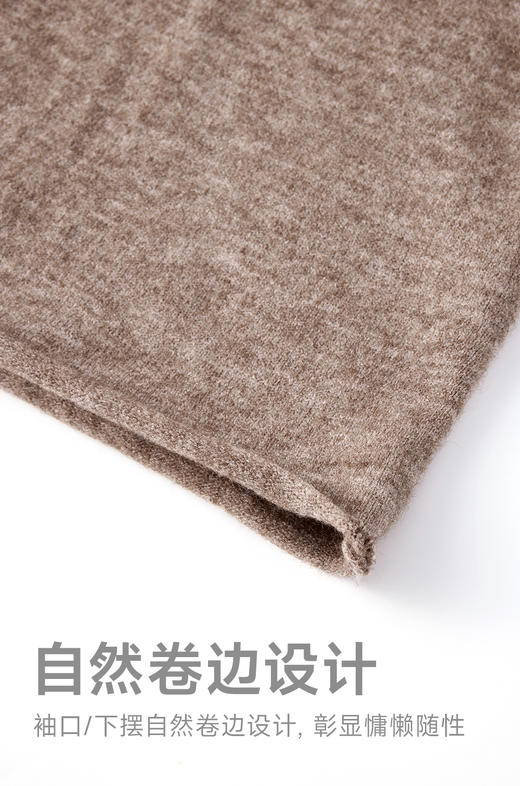 赤兔嗨购24年秋冬新款慵懒风针织开衫女休闲宽松马甲针织裤三件套套装 商品图6