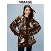 VIMAGE纬漫纪冬季新款印花慵懒风温柔宽松时尚显瘦针织衫V2201818 商品缩略图3