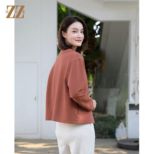 佐尔美冬季新款 气质经典100%绵羊毛呢大衣外套女E34ZD33 商品图4