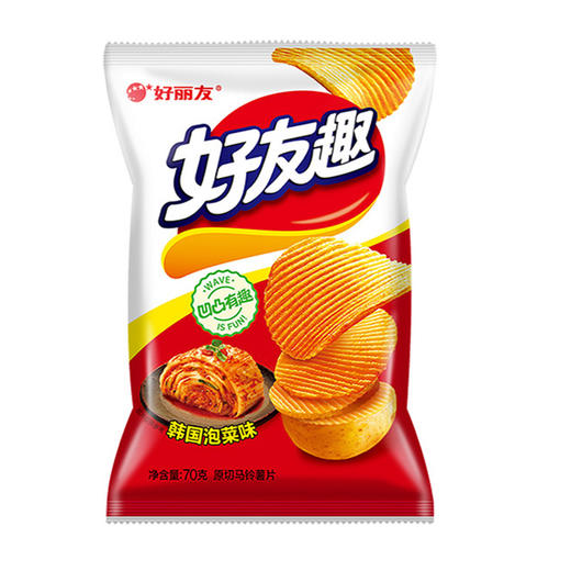 好丽友薯片好友趣韩国泡菜味70g 商品图0