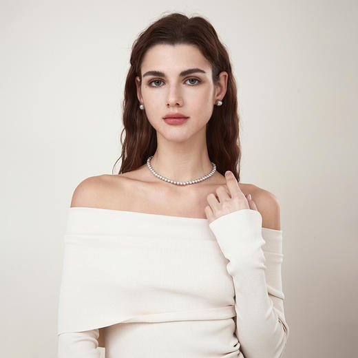 ARSIS｜流光系列 白色灰色珠链套装 商品图3