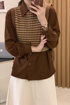 LNNNS 复古条纹针织背心 17435