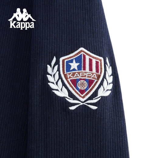 kappa卡帕背靠背新款圆领运动长袖t恤女款修身复古套头衫卫衣上衣K0F22TC01 商品图6