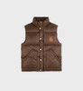 Sporty & Rich - Crown Puffer Vest - Chocolate - 女装 - 背心 - 巧克力色 商品缩略图0