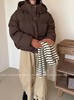 【YW】无忧购韩版连帽短款面包服小个子休闲百搭羽绒服外套24140# 商品缩略图2