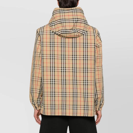 BURBERRY 巴宝莉 男士双面格纹尼龙连帽外套 格子色 8096448 A7028 商品图2