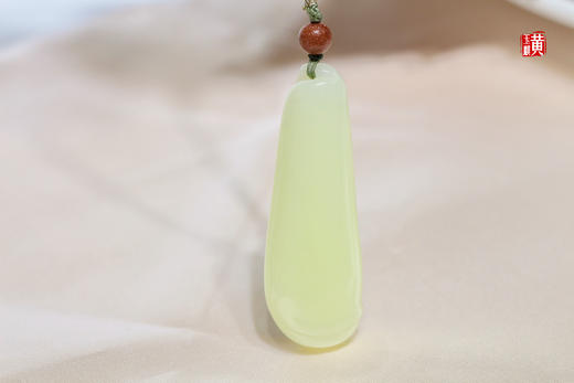 和田玉黄玉竹节吊坠   配精美挂绳 商品图4