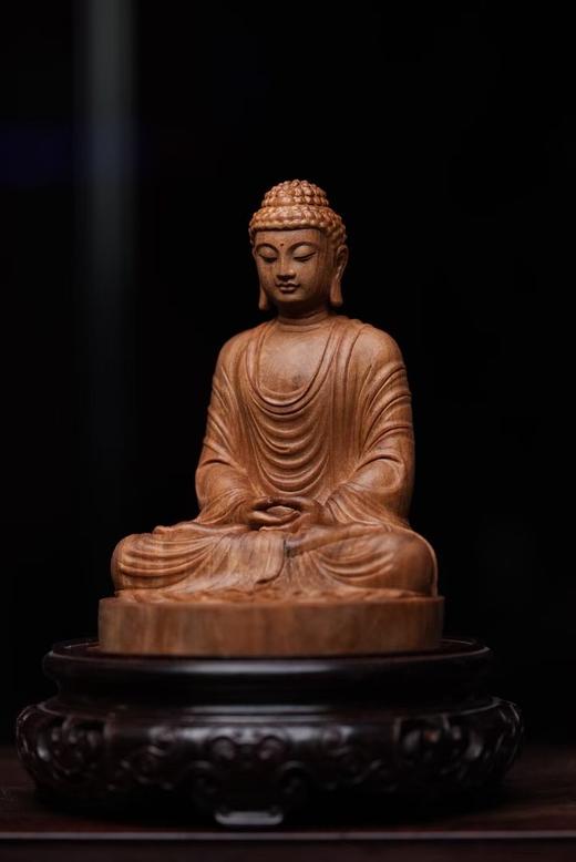 本师传法像°老山檀香摆件（不含底座） 商品图0