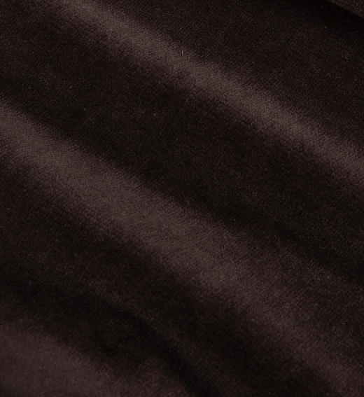 Sporty & Rich - NY Crest Longsleeve Velour Polo - Chocolate/Cream - 女装 - Polo衫 - 巧克力色/奶油色 商品图3