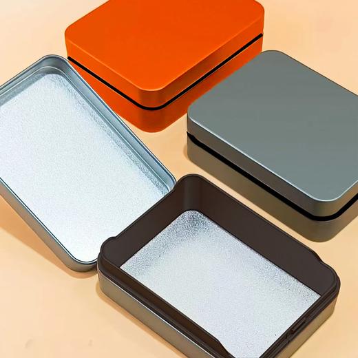 马口铁【铅灰.50g翻盖小方听】2.5元1个.整箱120个 商品图3