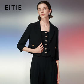 EITIE爱特爱春季新款气质显瘦时尚短外套7703408