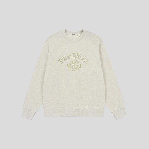 GOODBAI athletic学院logo印花圆领套头宽松卫衣 商品图3