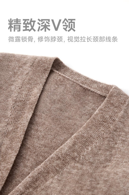 赤兔嗨购24年秋冬新款慵懒风针织开衫女休闲宽松马甲针织裤三件套套装 商品图5