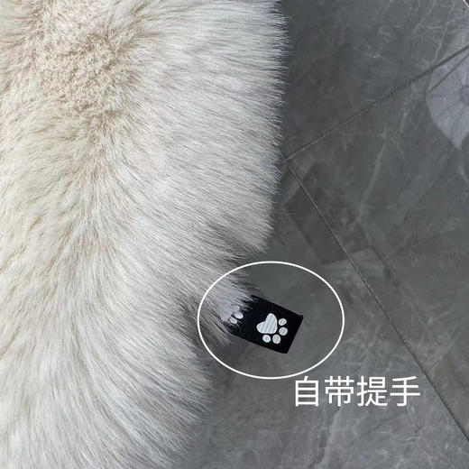 【看得见的温柔，可爱熊掌卡通马桶垫】高级感温暖熊掌毛茸茸马桶垫，亲肤柔软精致刺绣自带提手，四季通用坐便贴坐便器垫子家用粘贴式马桶垫QQ 商品图2