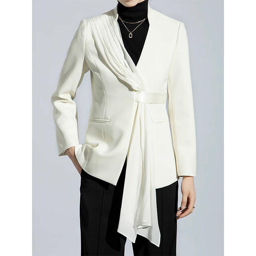 Y4D11XZ2110 醋酸飘带西装外套RJ005 商品图0