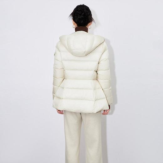 【高货wl】全新升级【铂金会员441/天猫589/差价148】(05557) 洛诗琳轻奢减龄90白鸭绒修身显瘦长袖连帽收腰短款羽绒服 商品图4