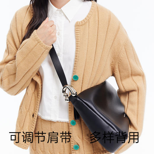 Amazing Song乙颂 慕斯包中号升级款 新款小众设计斜挎牛皮女士通勤单肩大包包 商品图4